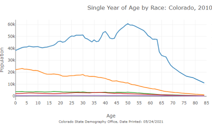 Race Ethnicity by Age Visualization